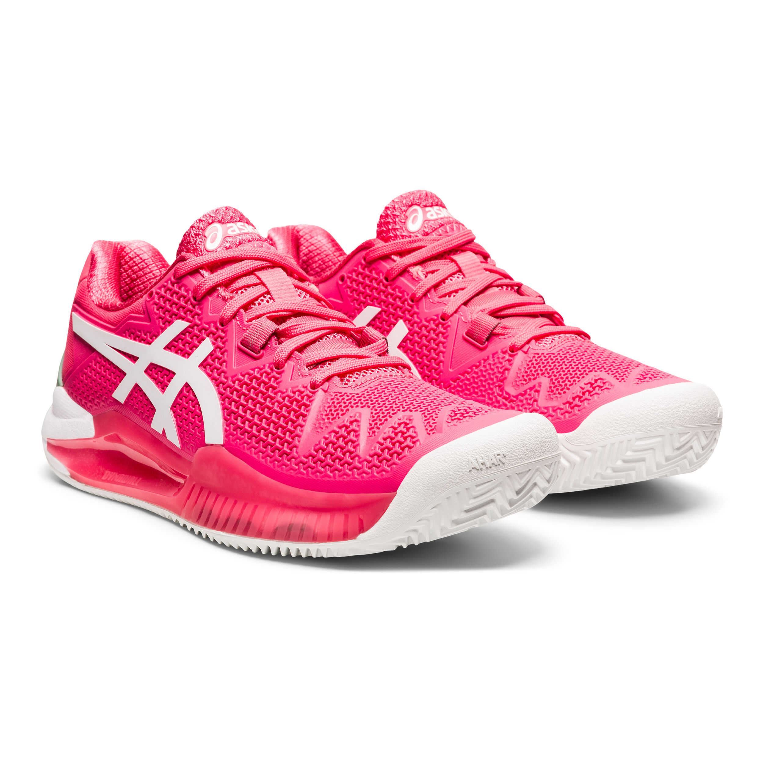 Gel Resolution 8 Clay Court Shoe Women Pink White
