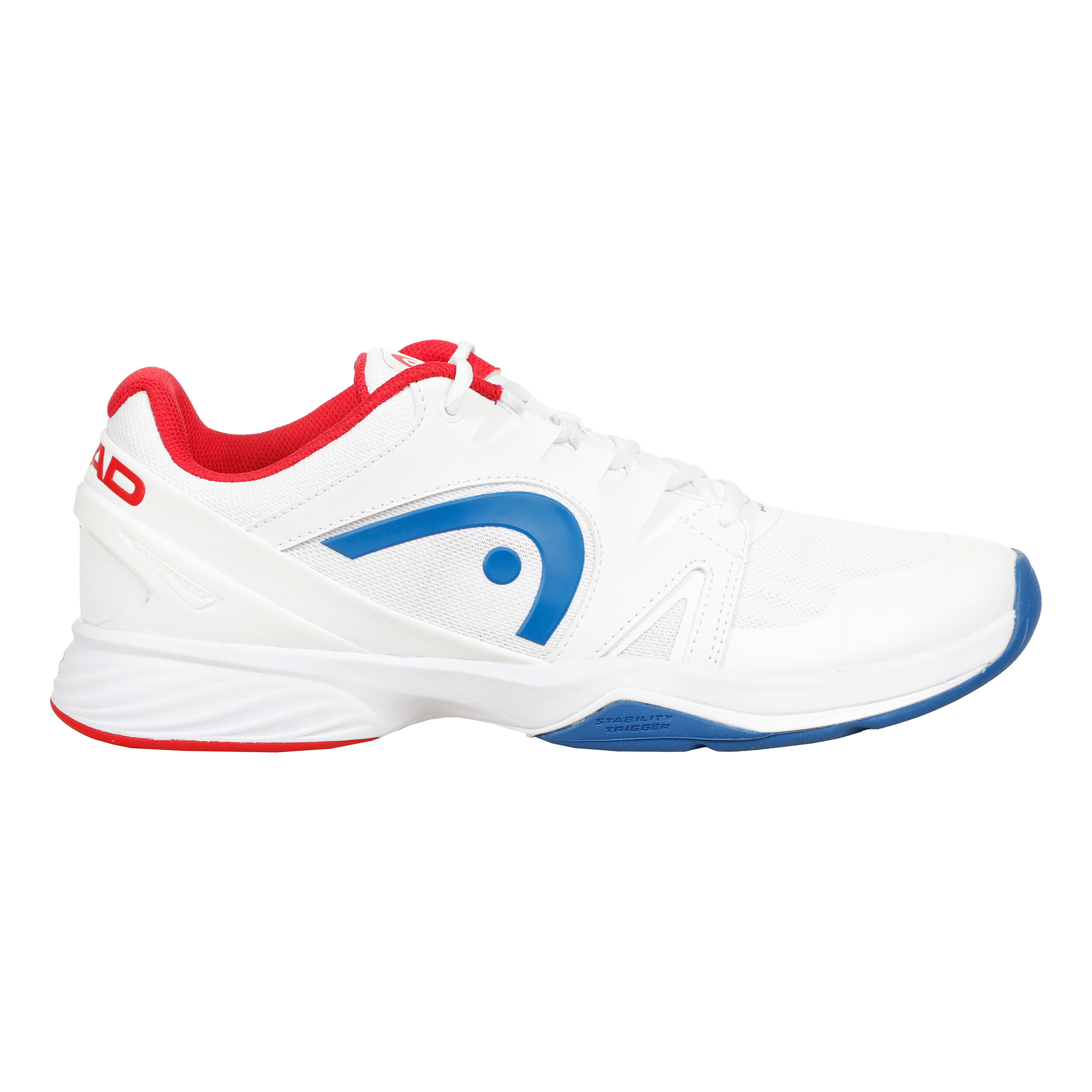 Men's white and blue shoes store
