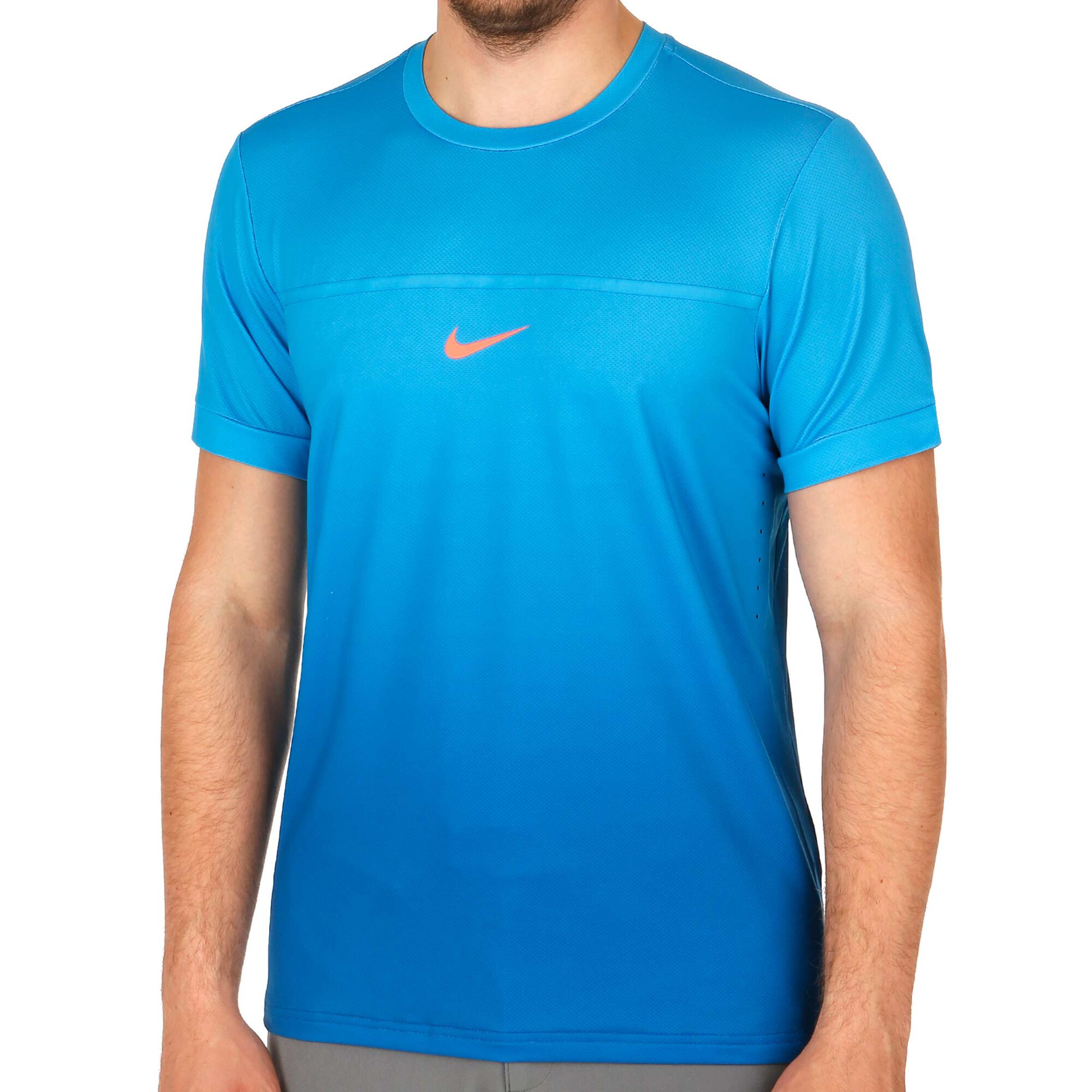 Buy Nike Rafael Nadal T Shirt Men Blue Coral Online Tennis Point