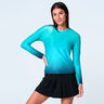 Linen  Nouveau Intuition Long sleeve Women - turquoise, dark blue