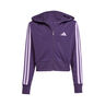 3Stripes Full-Zip Crop Training jacket Girls - violet, lilac