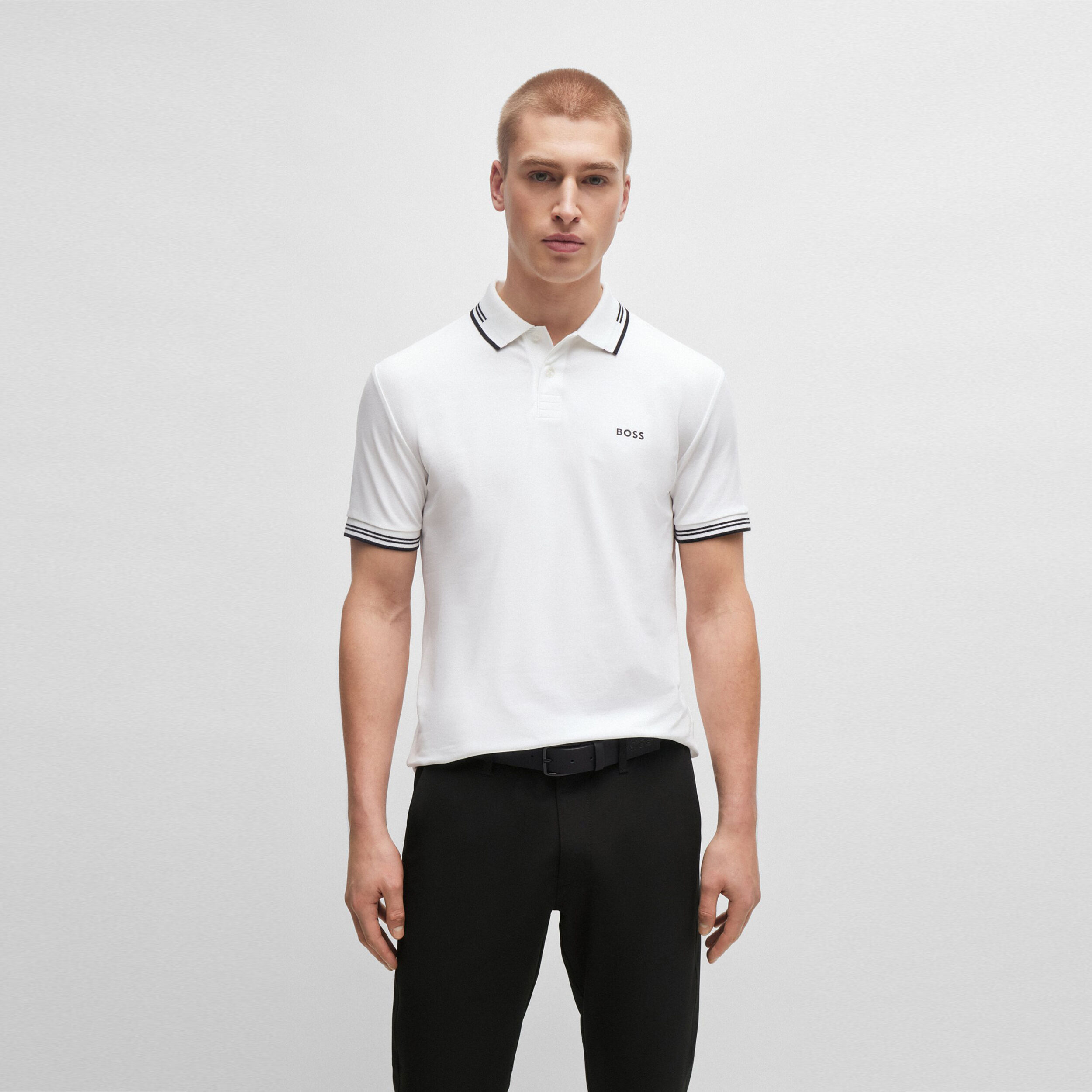 Paul Slim Fit Polo Men White